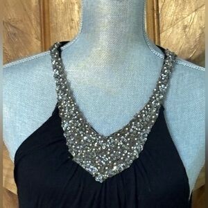 Language Los Angeles Black Sleeveless Dress Size M